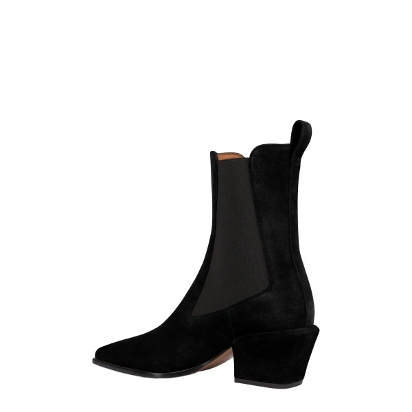 Bettina 50 Ankle Boots in Black Suede - Image 5