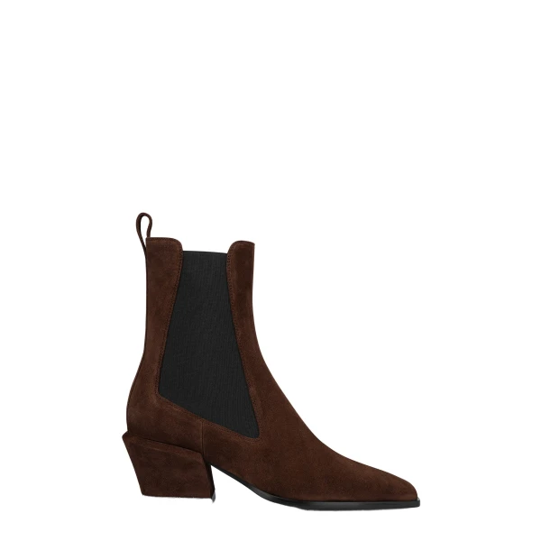 Paris Texas Bettina 50 Ankle Boots in Cioccolato Suede