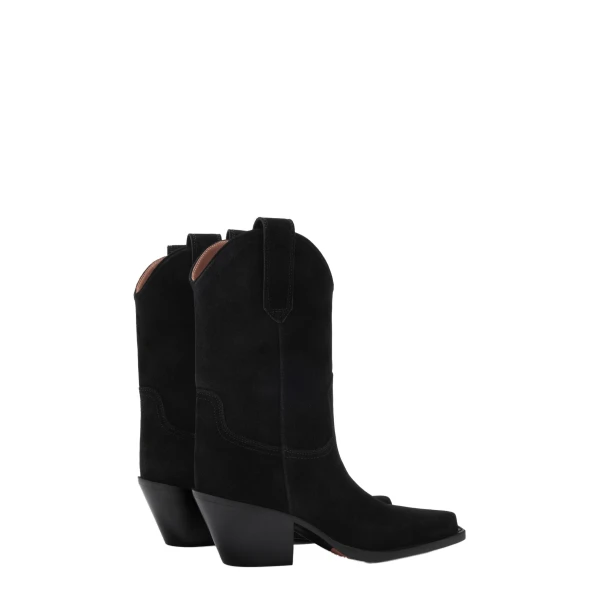 Dakota 60 Mid-Calf Boots in Black Suede - Image 3