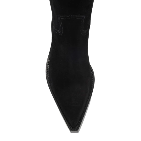 Dakota 60 Mid-Calf Boots in Black Suede - Image 4