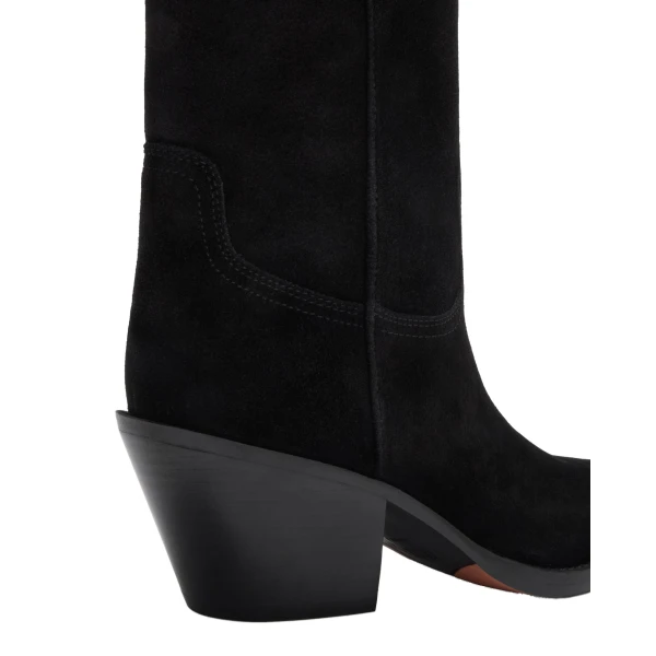 Dakota 60 Mid-Calf Boots in Black Suede - Image 5