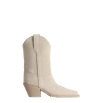 Paris Texas Dakota 60 Midcalf Embroidered Boots in Angora Suede