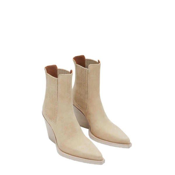 Dallas 100 Ankle Boots in Angora Suede - Image 2