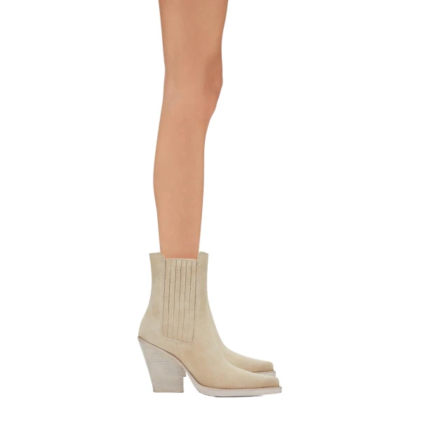 Dallas 100 Ankle Boots in Angora Suede - Image 6
