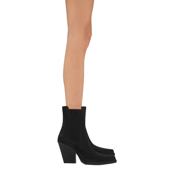 Dallas 100 Ankle Boots in Black Suede - Image 6