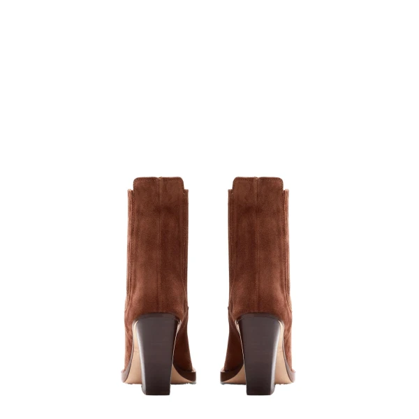 Dallas 100 Ankle Boots in Brown Suede - Image 4