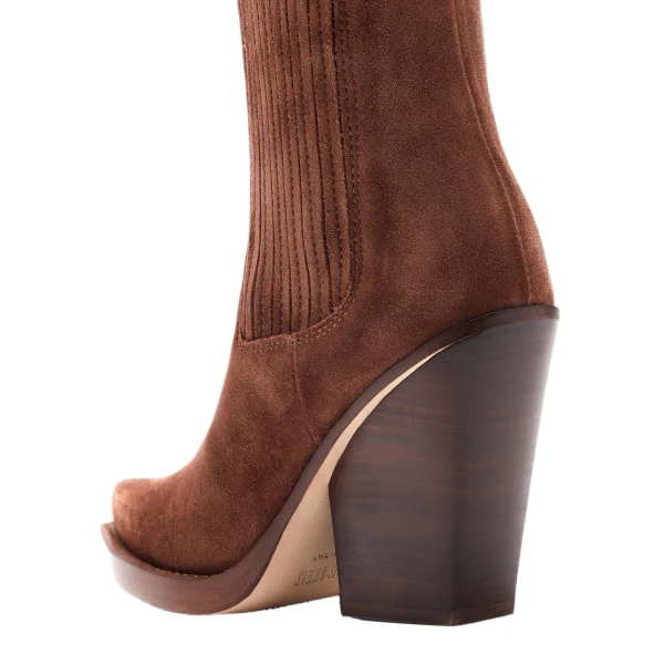 Dallas 100 Ankle Boots in Brown Suede - Image 5