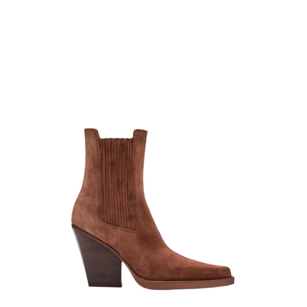 Paris Texas Dallas 100 Ankle Boots in Brown Suede