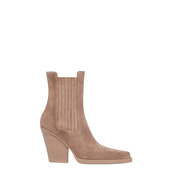 Paris Texas Dallas 100 Ankle Boots in Taupe Suede
