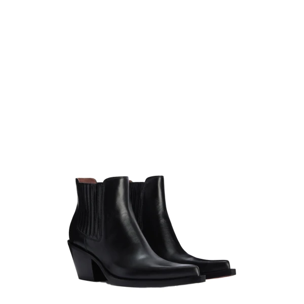 Dallas 60 Ankle Boots in Black Shiny Leather - Image 2