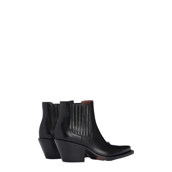 Dallas 60 Ankle Boots in Black Shiny Leather - Image 3