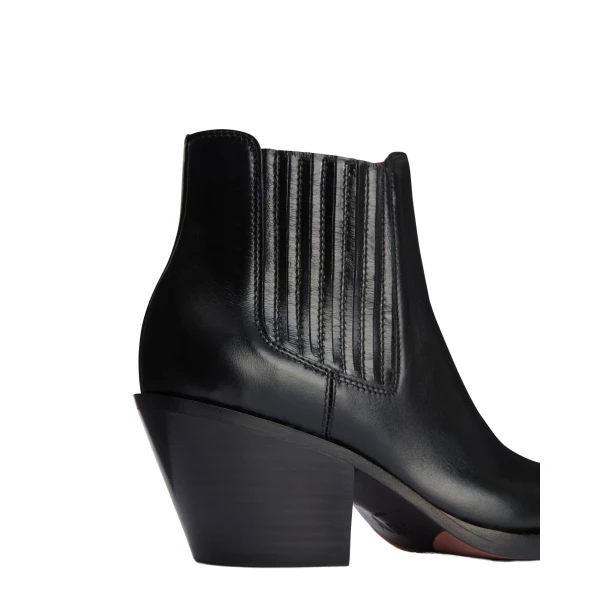 Dallas 60 Ankle Boots in Black Shiny Leather - Image 4