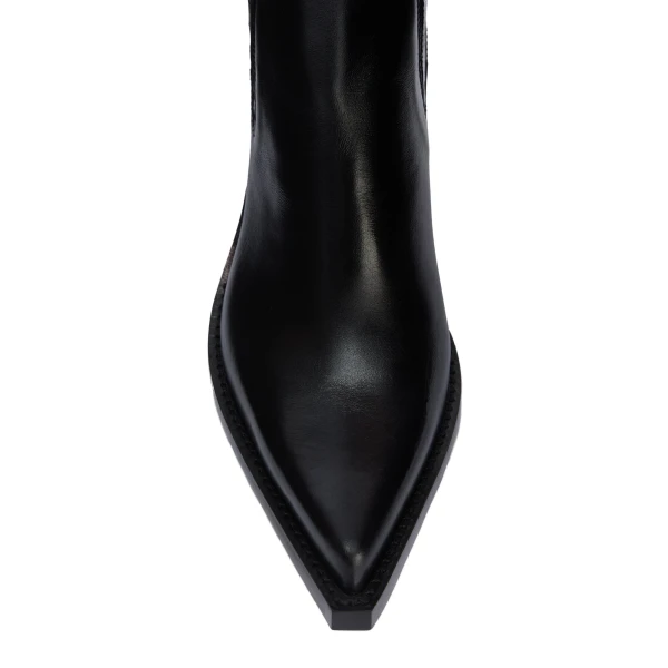 Dallas 60 Ankle Boots in Black Shiny Leather - Image 5