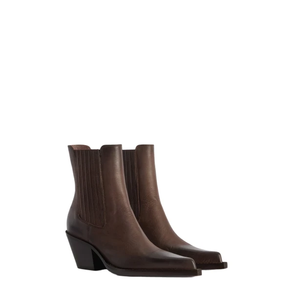 Dallas 60 Ankle Boots in Ebano Leather - Image 2
