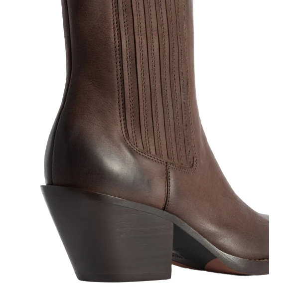 Dallas 60 Ankle Boots in Ebano Leather - Image 4