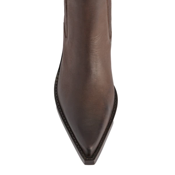 Dallas 60 Ankle Boots in Ebano Leather - Image 5