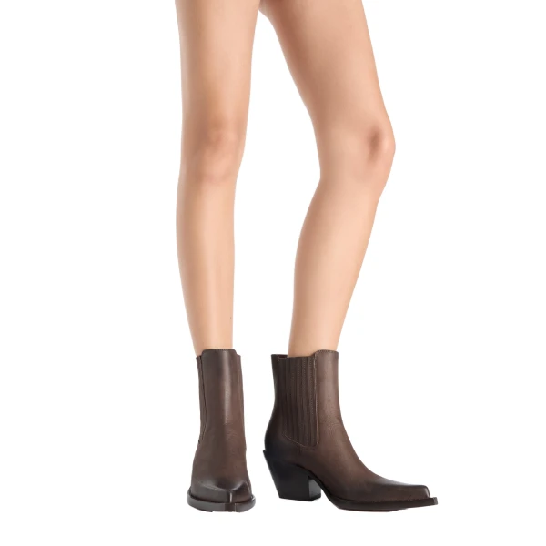 Dallas 60 Ankle Boots in Ebano Leather - Image 6