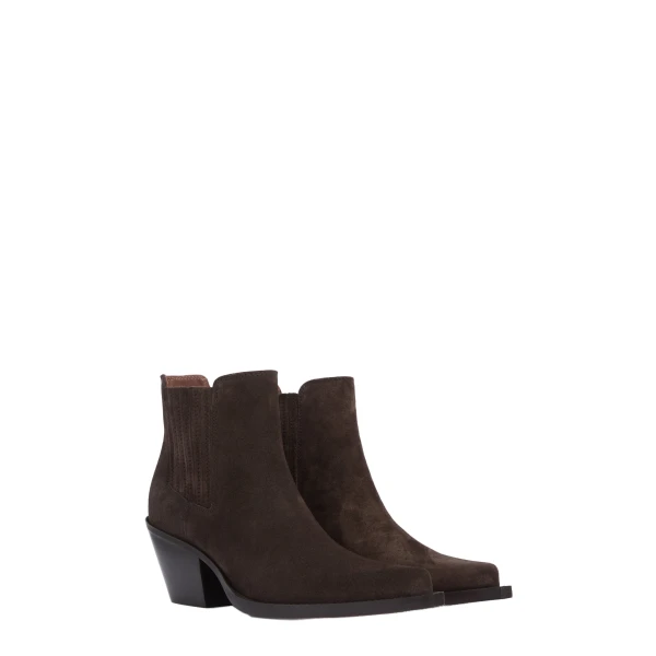Dallas 60 Ankle Boots in Ebony Suede - Image 2