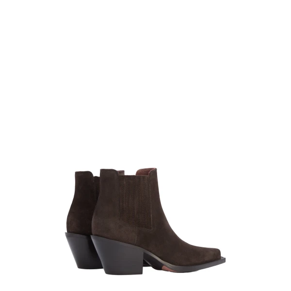 Dallas 60 Ankle Boots in Ebony Suede - Image 3