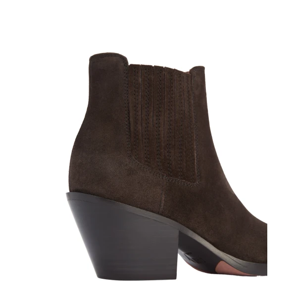 Dallas 60 Ankle Boots in Ebony Suede - Image 4