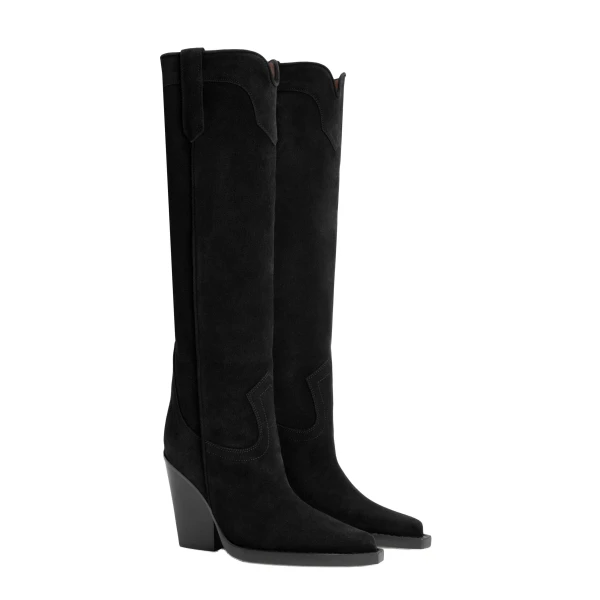 El Dorado 100 Boots in Black Suede - Image 2