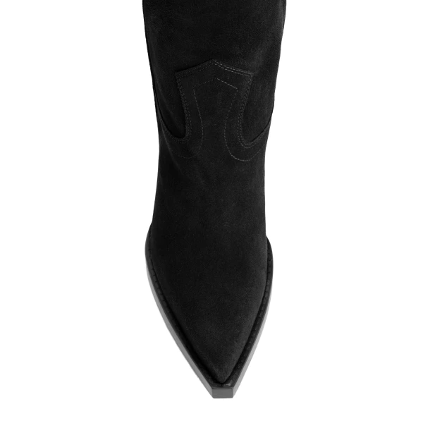 El Dorado 100 Boots in Black Suede - Image 5