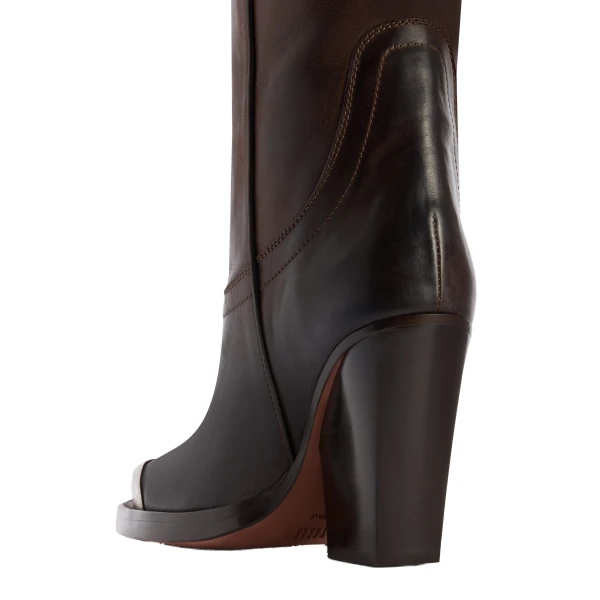 El Dorado 100 Embellished Toe Boots in Ebano Leather - Image 4