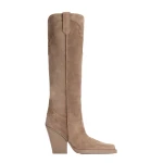 Paris Texas El Dorado 100 Embroidered Boots in Taupe Suede