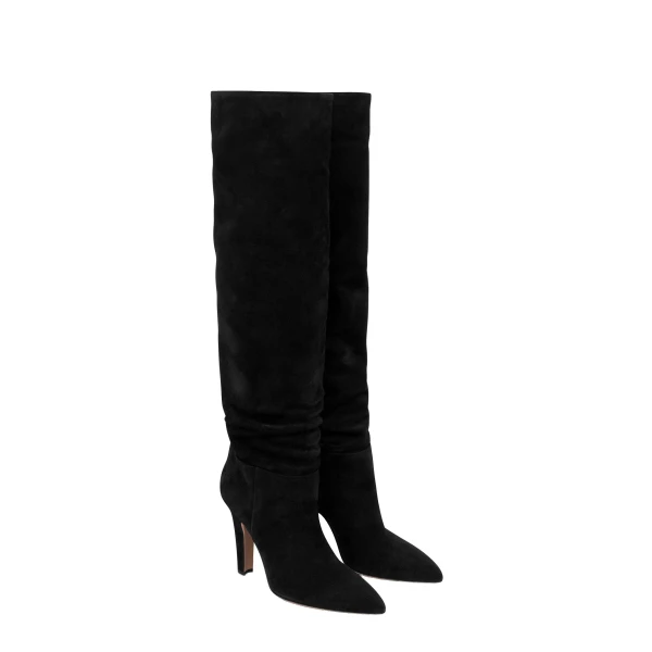 Elsa 100 Boots in Black Suede - Image 2