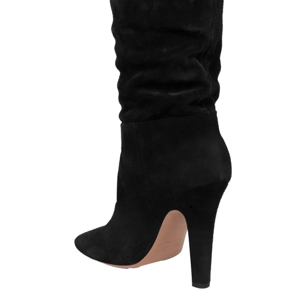 Elsa 100 Boots in Black Suede - Image 5