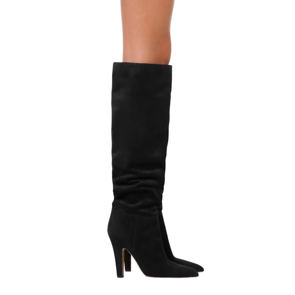Elsa 100 Boots in Black Suede - Image 6