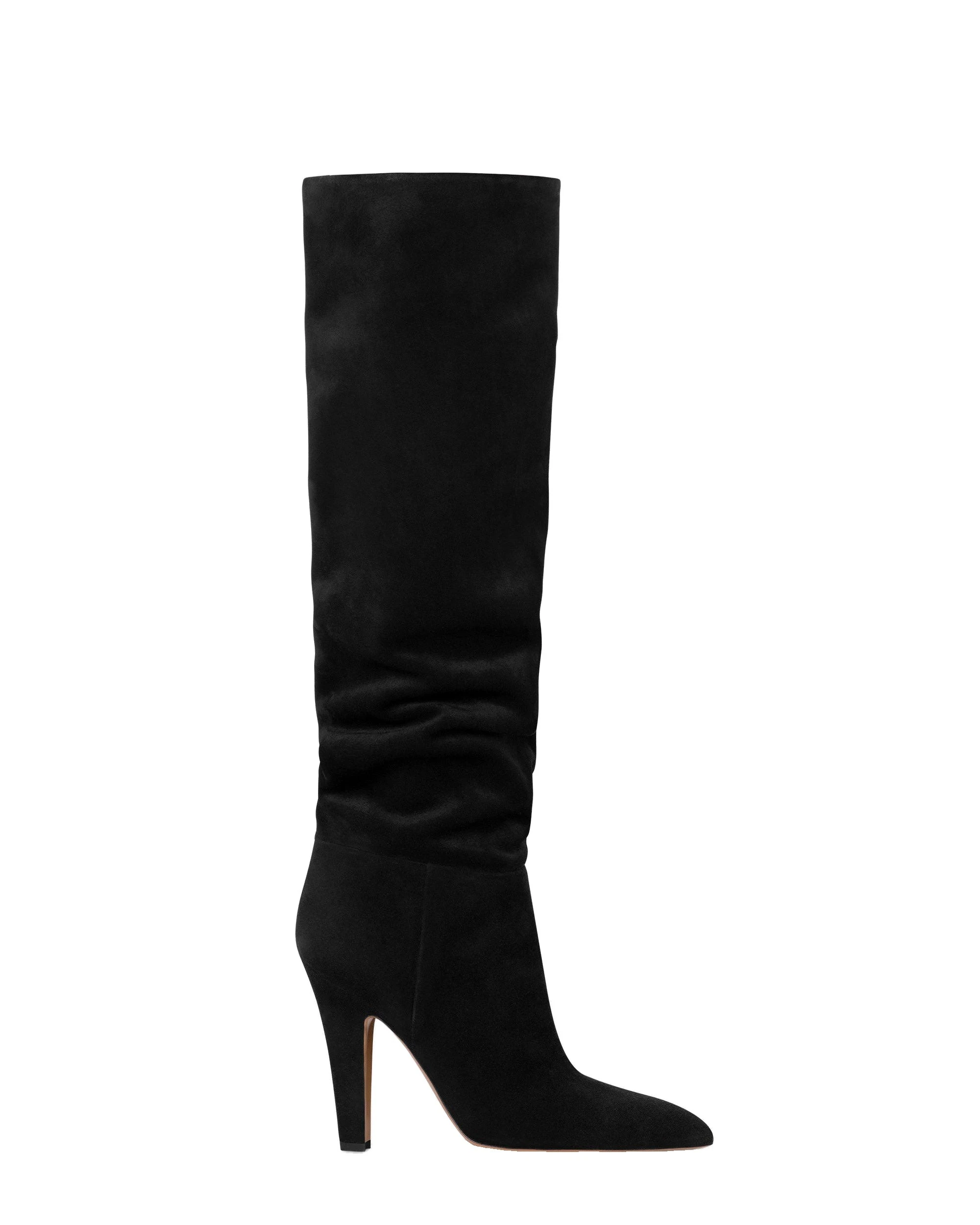 Paris Texas Elsa 100 Boots in Black | Luxury Shoes Paris Texas Elsa 100 Boots in Black Suede