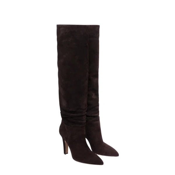 Elsa 100 Boots in Ebano Suede - Image 2