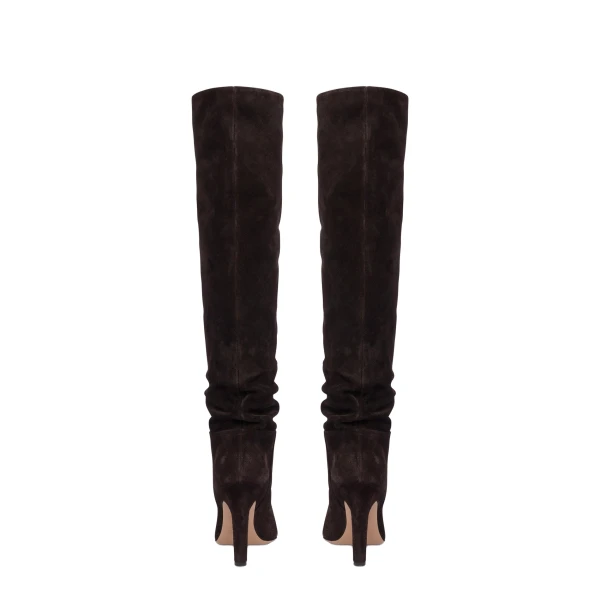 Elsa 100 Boots in Ebano Suede - Image 4