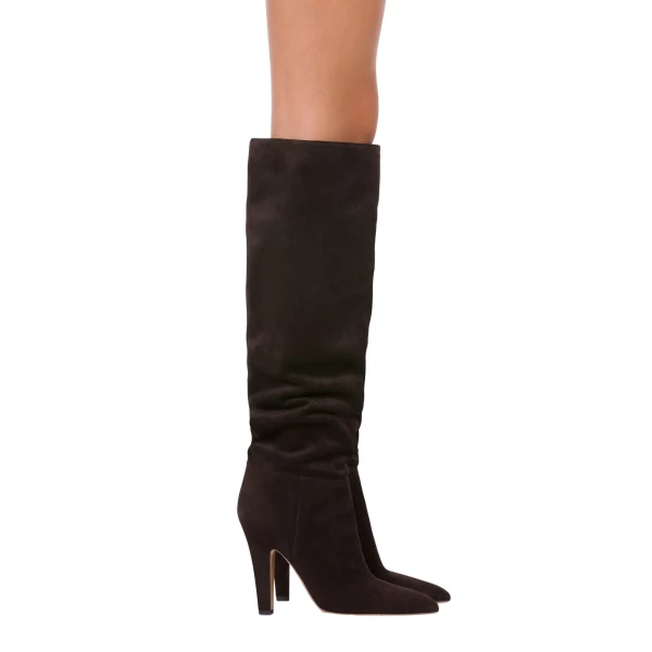 Elsa 100 Boots in Ebano Suede - Image 6