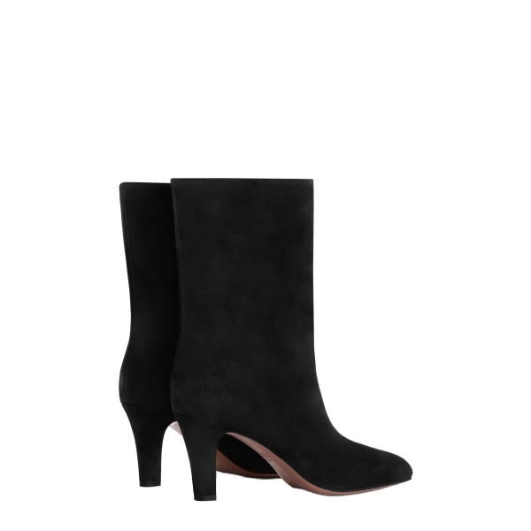 Elsa 75 Ankle Boots in Black Suede - Image 3
