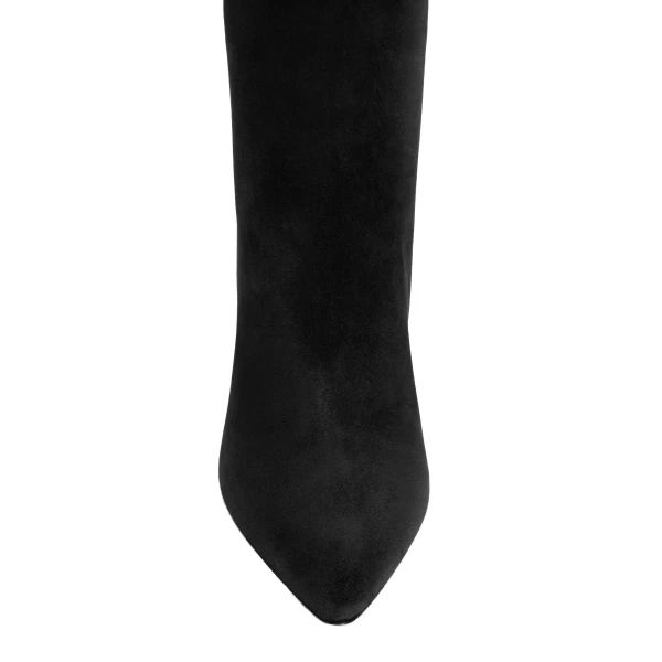 Elsa 75 Ankle Boots in Black Suede - Image 5