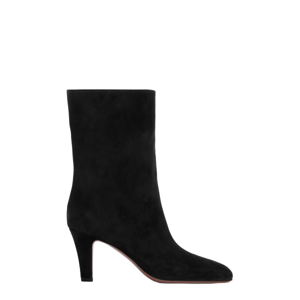 Paris Texas Elsa 75 Ankle Boots in Black Suede