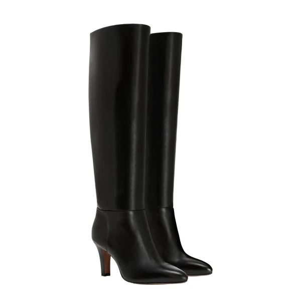 Elsa 75 Boots in Black Nappa Leather - Image 2