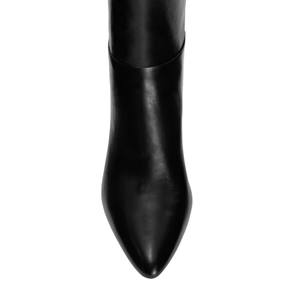 Elsa 75 Boots in Black Nappa Leather - Image 4
