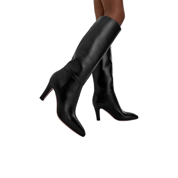 Elsa 75 Boots in Black Nappa Leather - Image 6