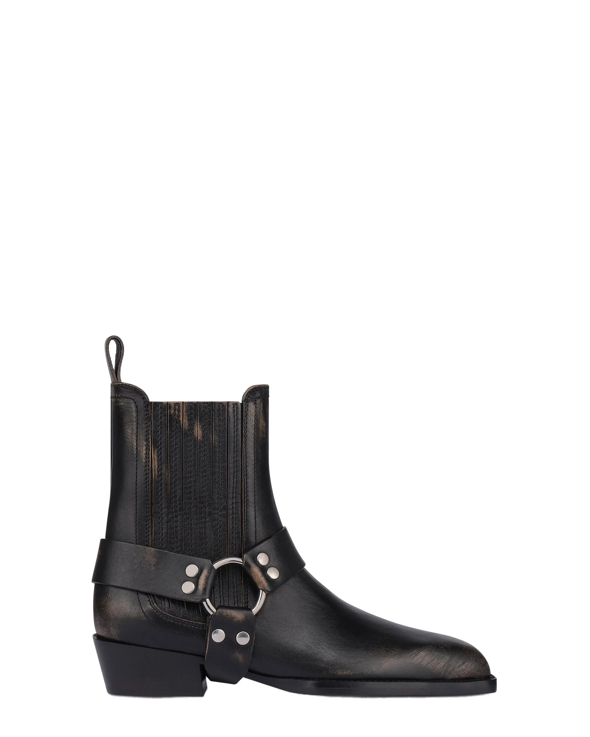 Paris Texas Helena 35 Ankle Boots in Black PX1378XLTHB Paris Texas Helena 35 Ankle Boots in Black Brushed Leather