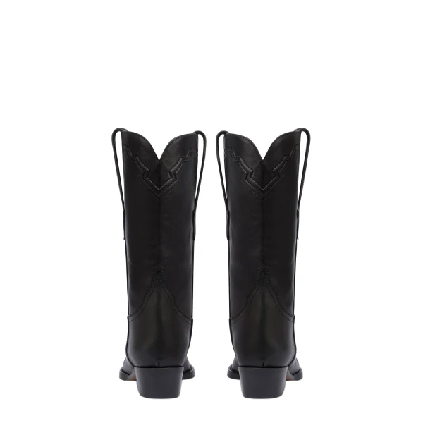 Hilda 35 Boots in Black Shiny Leather - Image 4