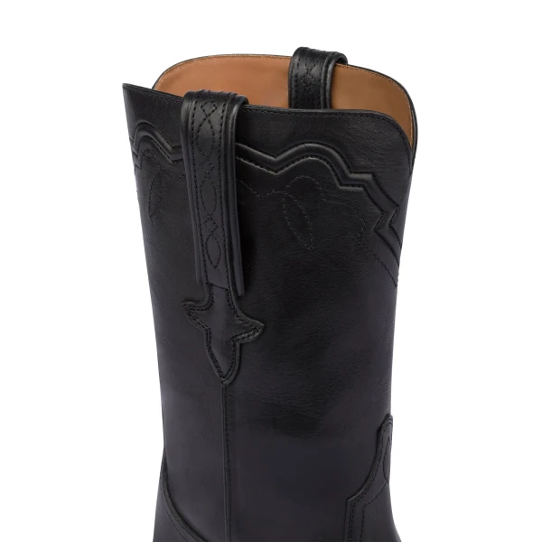 Hilda 35 Boots in Black Shiny Leather - Image 5