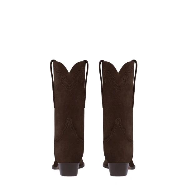 Hilda 35 Boots in Ebano Waxed Suede - Image 4