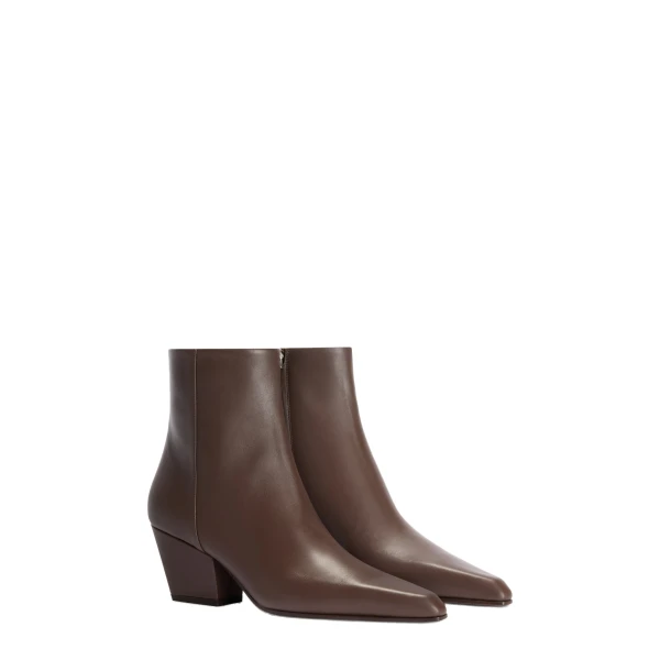 Jane 60 Ankle Boots in Ebano Leather - Image 2