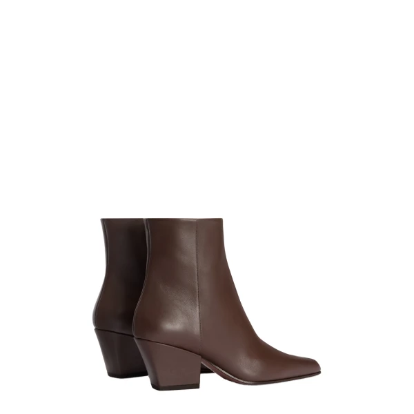 Jane 60 Ankle Boots in Ebano Leather - Image 3