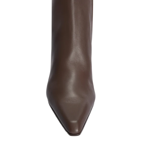 Jane 60 Ankle Boots in Ebano Leather - Image 5