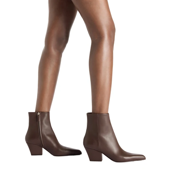 Jane 60 Ankle Boots in Ebano Leather - Image 6