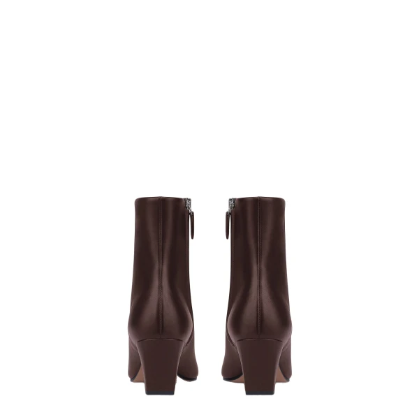 Jane 60 Ankle Boots in Mocha Leather - Image 4